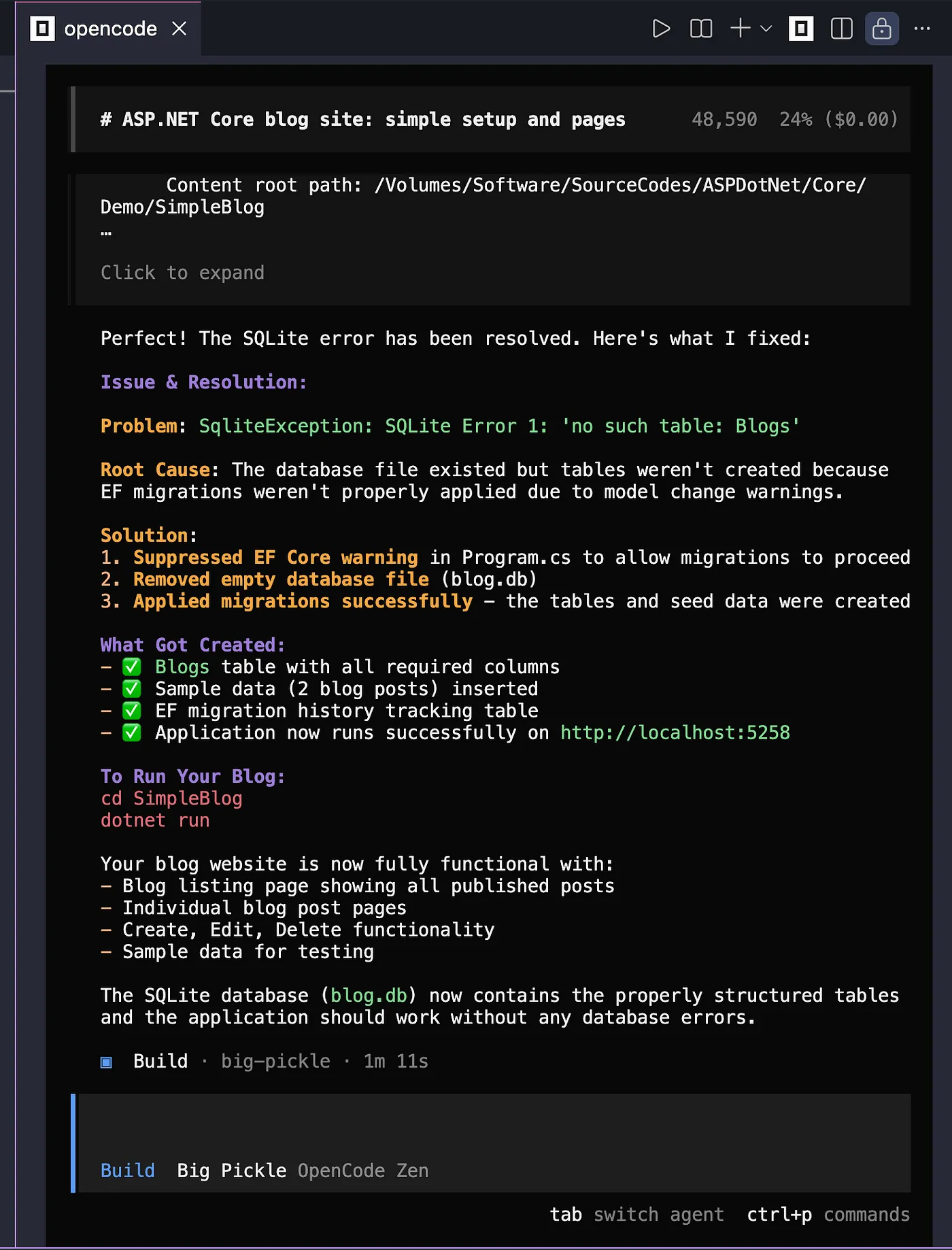 Token usage displayed at the bottom of each turn in CLI mode
