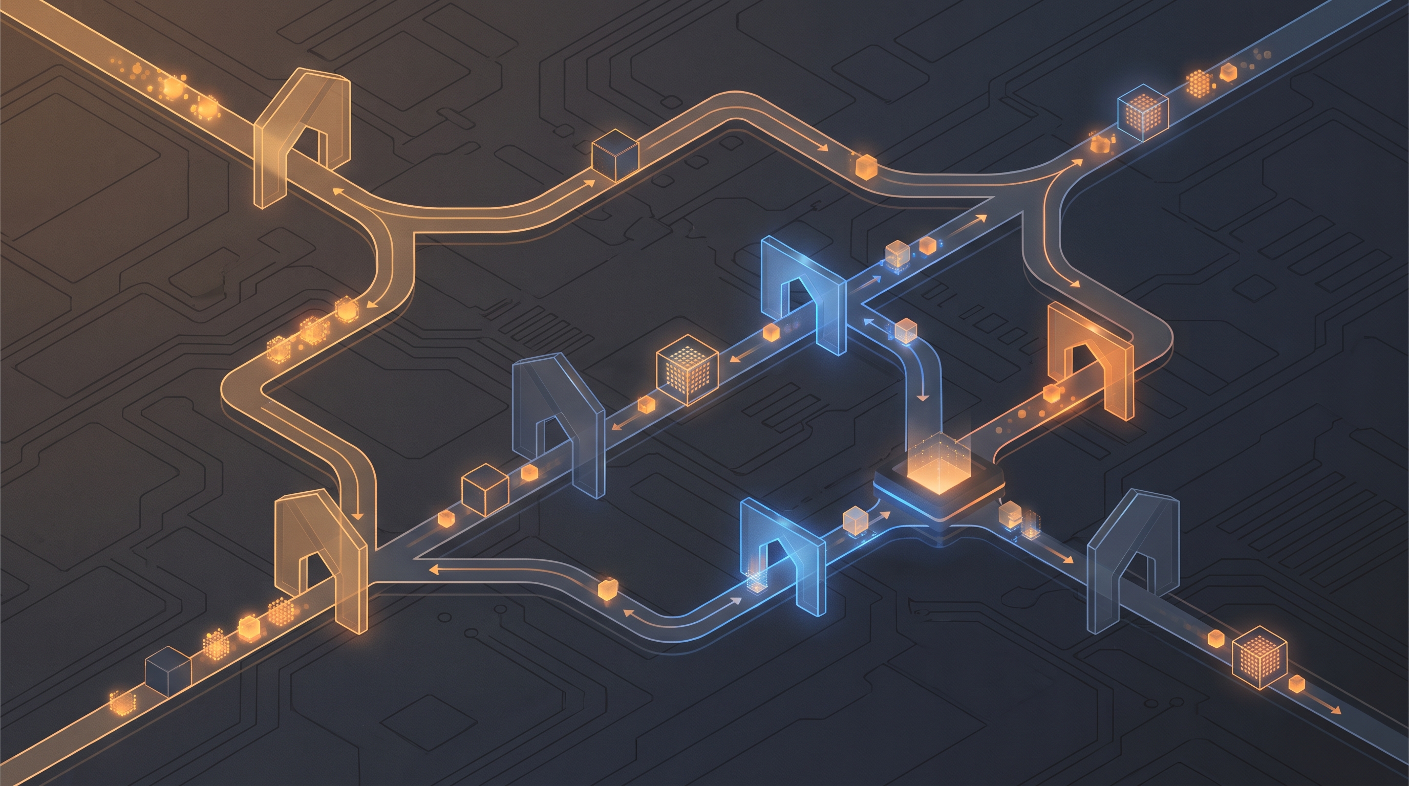 Abstract validation flow representing JSON Schema and retry loop