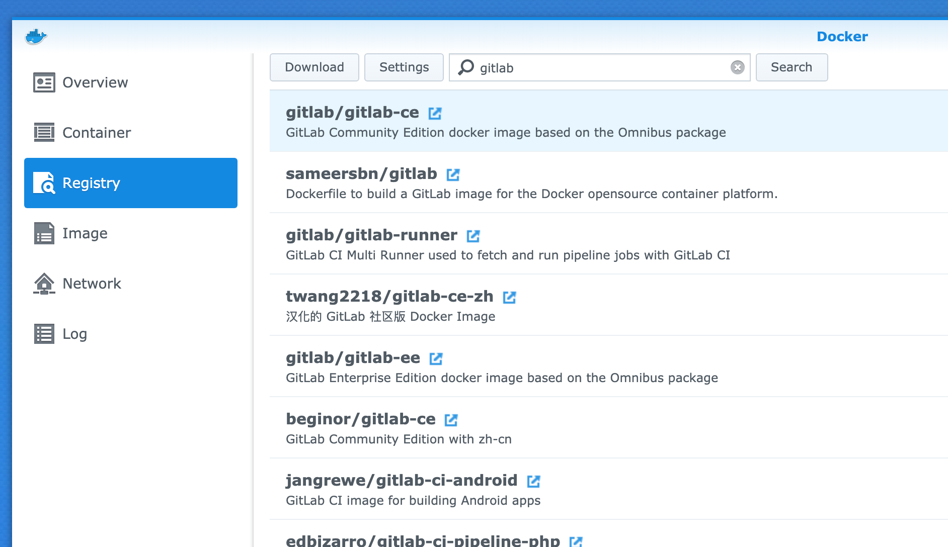 Package registry gitlab. WEBDAV Synology.